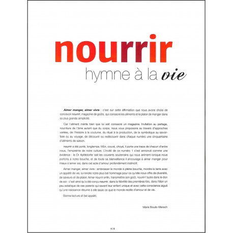 NOURRIR |Premier Numéro