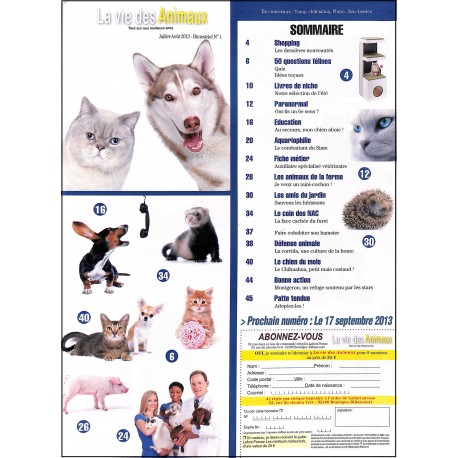 LA VIE DES ANIMAUX |Premier Numéro
