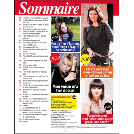 DRAMES TÉMOIGNAGES CRIMINELS |Premier Numéro