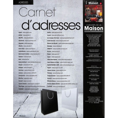 L'univers de la Maison |Premier Numéro