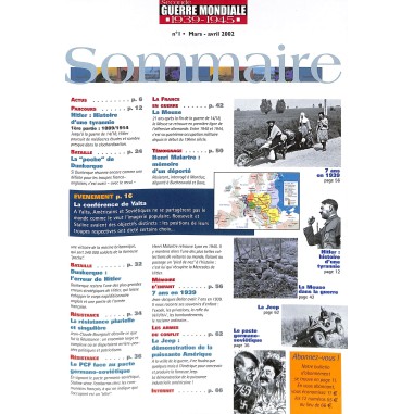Seconde Guerre Mondiale |Premier Numéro