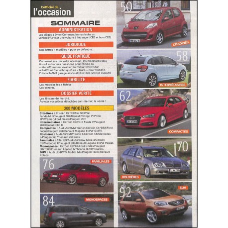 L'OFFICIEL DE L'OCCASION |Premier Numéro