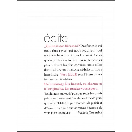 VERY ELLE |Premier Numéro
