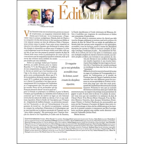 JOURS DE CHEVAL |Premier Numéro