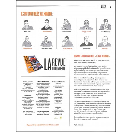 LA REVUE AUTOMOBILE |Premier Numéro