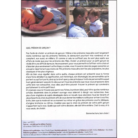 Tout sur... les Prénoms |Premier Numéro