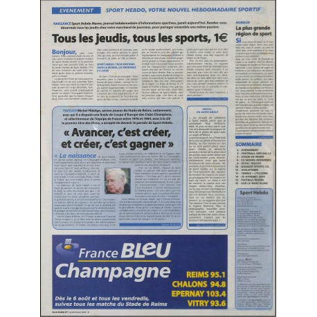 SPORT HEBDO MARNE |Premier Numéro