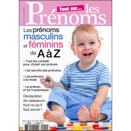 Tout sur... les Prénoms |Premier Numéro