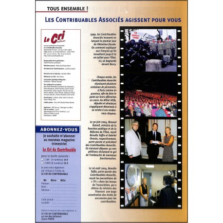 LE CRI DU CONTRIBUABLE |Premier Numéro