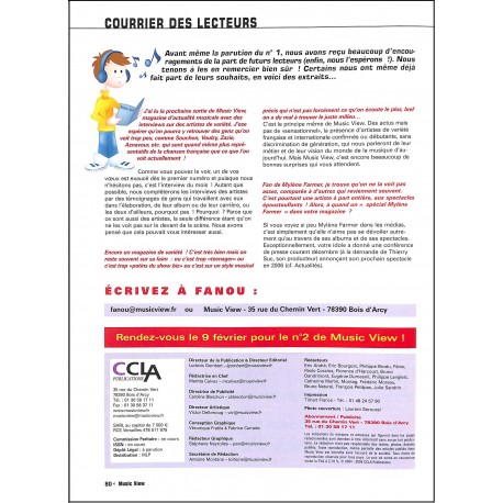 MUSIC VIEW |Premier Numéro