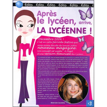 LA LYCÉENNE |Premier Numéro