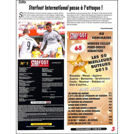 STAR FOOT INTERNATIONAL |Premier Numéro