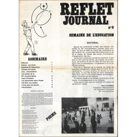 REFLET JOURNAL |Premier Numéro