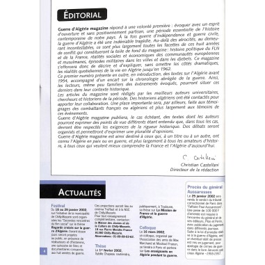 Guerre d'Algérie magazine |Premier Numéro