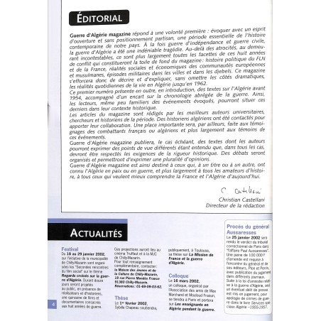 Guerre d'Algérie magazine |Premier Numéro