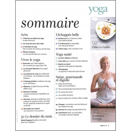 YOGA JOURNAL |Premier Numéro