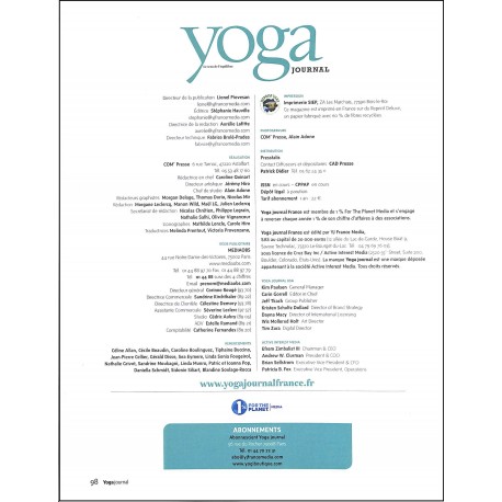 YOGA JOURNAL |Premier Numéro