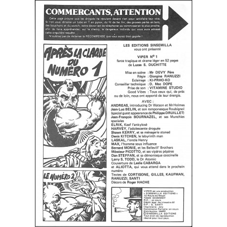 VIPER |Premier Numéro