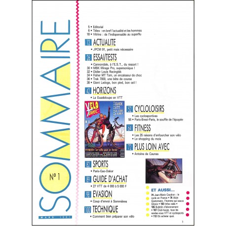 VELO TONIC |Premier Numéro