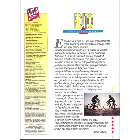 VELO TONIC |Premier Numéro