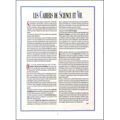 LES CAHIERS DE SCIENCE & VIE |Premier Numéro 2