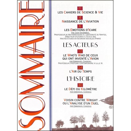 LES CAHIERS DE SCIENCE & VIE |Premier Numéro
