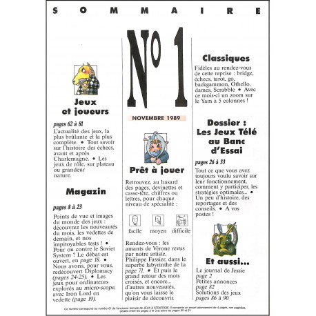 JEUX & STRATEGIE |Premier Numéro