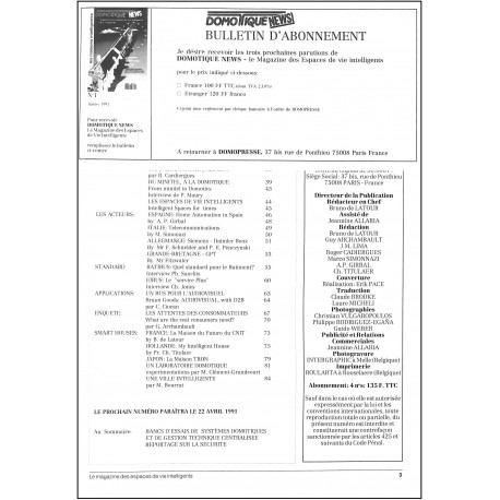 DOMOTIQUE NEWS |Premier Numéro