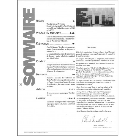 WORDPERFECT |Premier Numéro