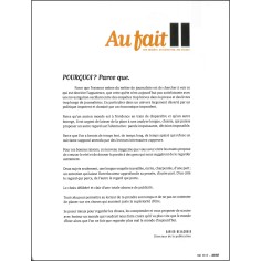 Au fait |Premier Numéro 2