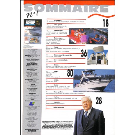 MOTEUR BOAT MAGAZINE |Premier Numéro