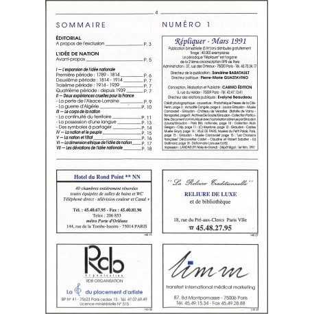 RÉPLIQUER |Premier Numéro