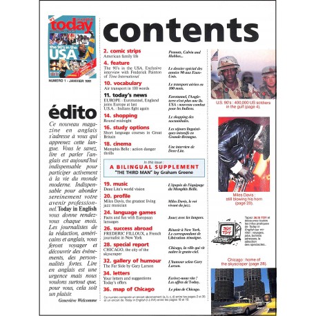 TODAY IN  ENGLISH |Premier Numéro