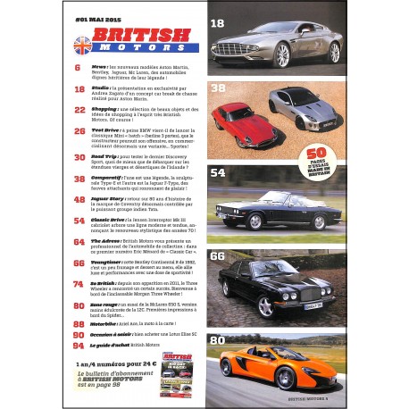BRITISH MOTORS |Premier Numéro