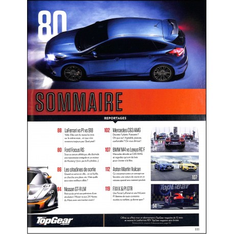 TOP GEAR MAGAZINE |Premier Numéro
