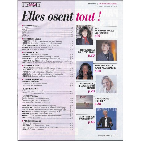 ENTREPRENDRE FEMME |Premier Numéro