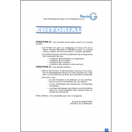 FONCTION G |Premier Numéro