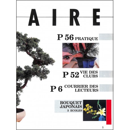 l'univers du bonsaï |Premier Numéro