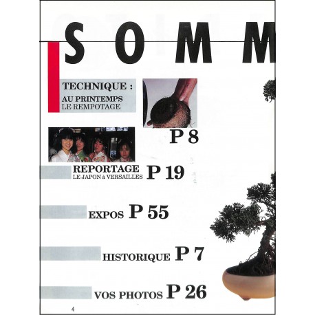l'univers du bonsaï |Premier Numéro