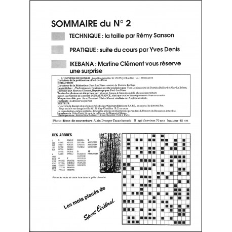 l'univers du bonsaï |Premier Numéro