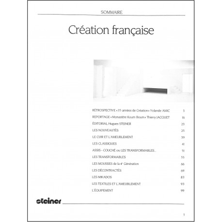 CRÉATION FRANÇAISE |Premier Numéro