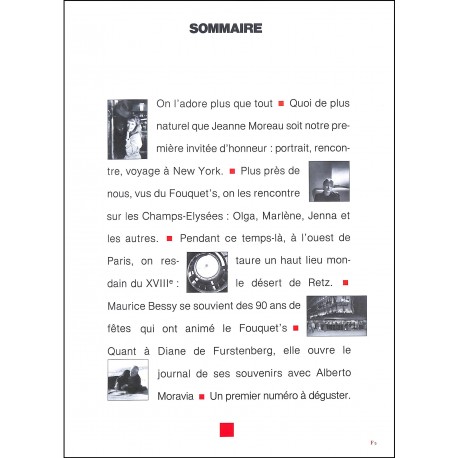 FOUQUET'S MAGAZINE |Premier Numéro