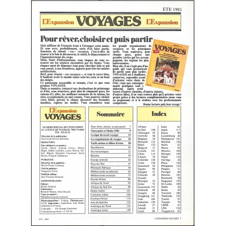 L'EXPANSION VOYAGES |Premier Numéro