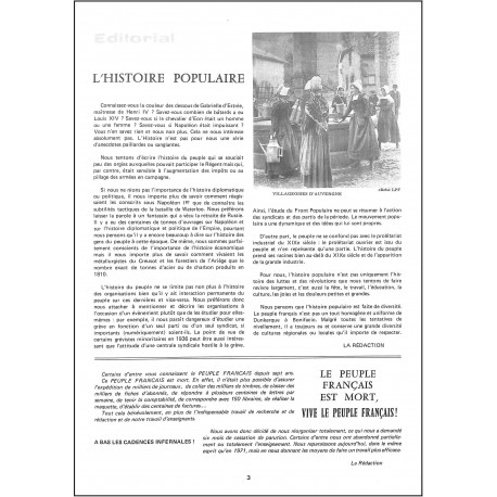LE PEUPLE FRANÇAIS |Premier Numéro