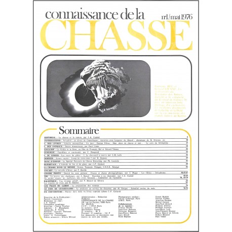 CONNAISSANCE DE LA CHASSE |Premier Numéro