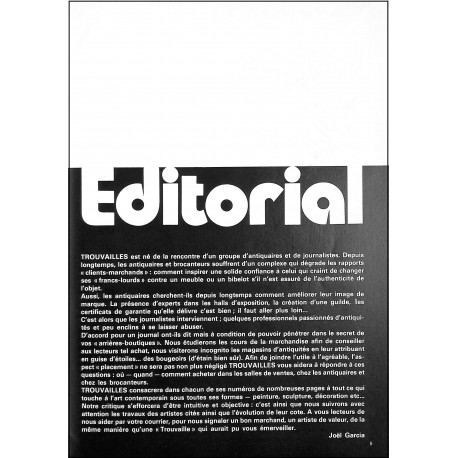 TROUVAILLES |Premier Numéro