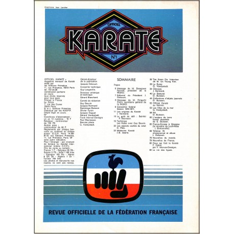 OFFICIEL KARATE |Premier Numéro