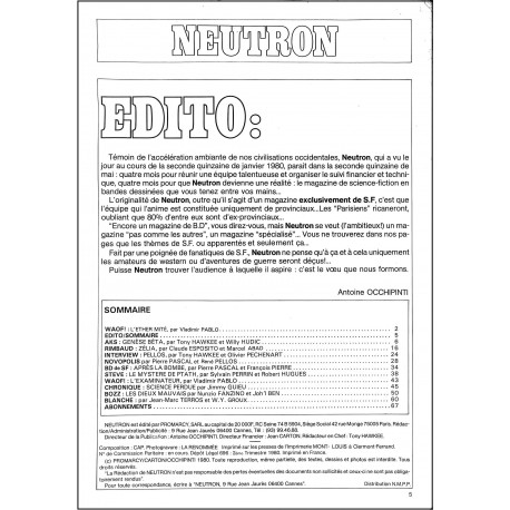 NEUTRON |Premier Numéro