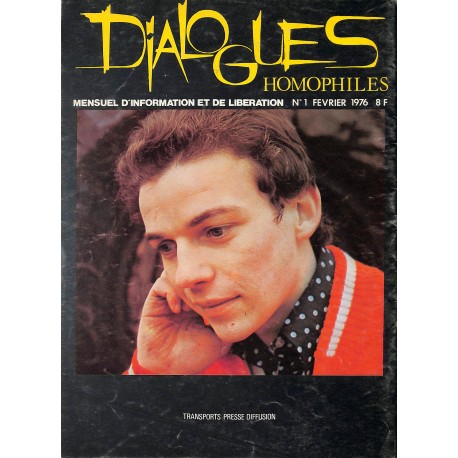 DIALOGUES HOMOPHILES |Premier Numéro