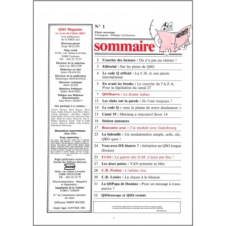 QSO Magazine |Premier Numéro